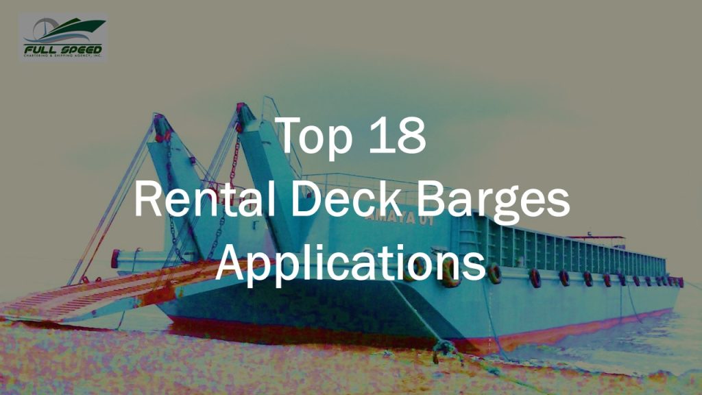 Top 18 Deck Barges for Lease Applications in the Philippines