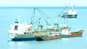 Rental of LCT and deck barge for a Ship-to-Ship Loading of Minerals for a Mining Company in Surigao Area, Mindanao, Philippines. Project by Full Speed Chartering and Shipping Agency, Inc.