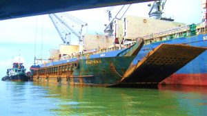 Ship-to-ship loading and unloading of minerals in Mindanao utilizing our rental barges, LCTs and tugboats, Tug and Barge in Palawan