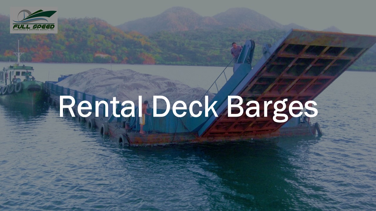 Rental Deck Barges in the Philippines for long-term and short-term lease