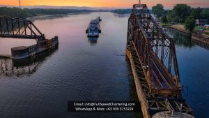 Rental LCT, Lease Barge, Hire Tugboat, Port, bridge